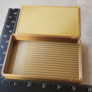The Delilah - Lined with Lid -Xtra Large,With wider, deeper Lines, Diamond Art Painting Tray -5 1/4"L x 3 1/4"W x 3/4"H Autumn Rainbow (#55)