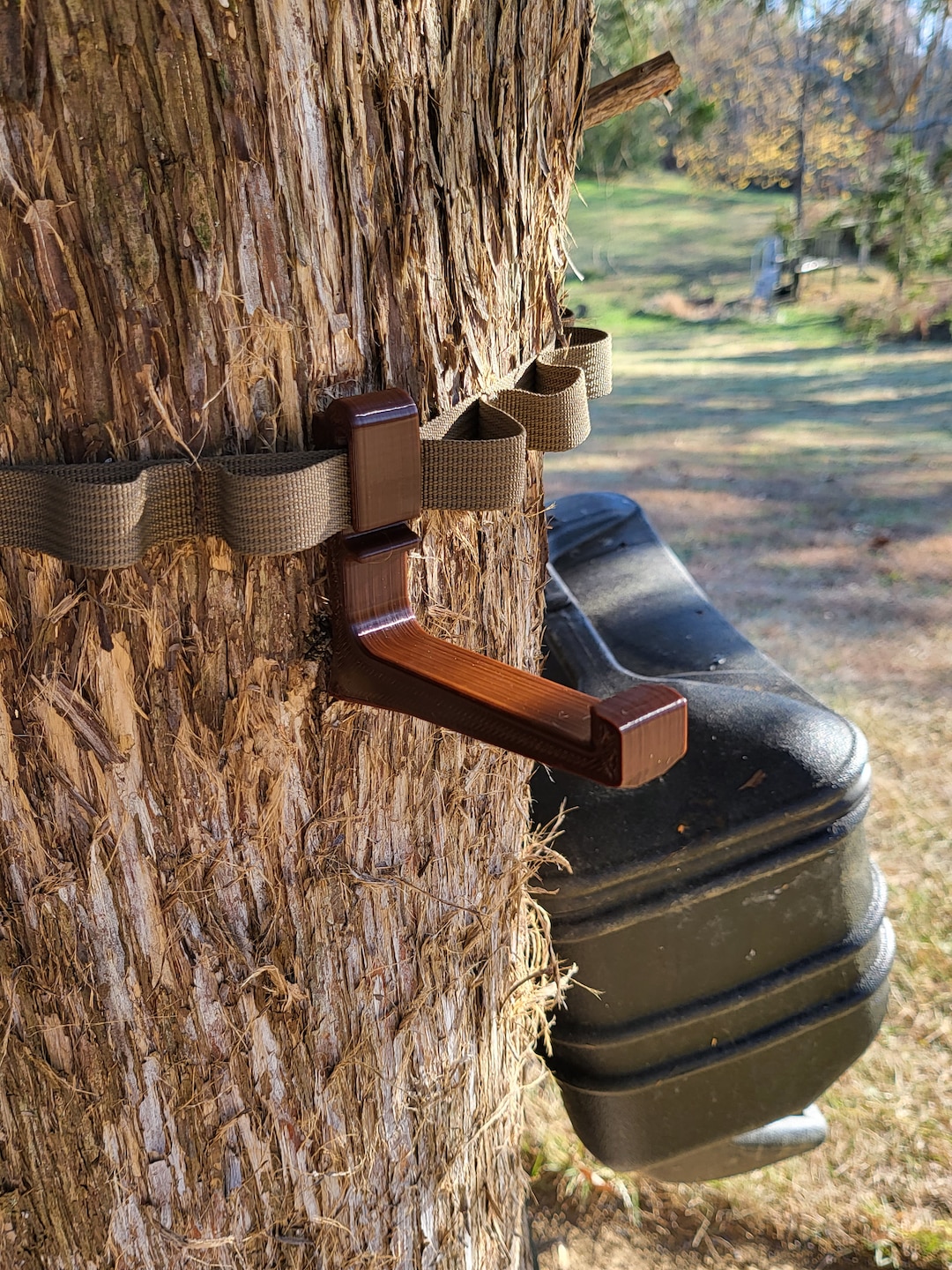 Bow Hanger for Tethrd HYS and Straight Tree Strap Saddle Hunting Brown Open Loop Easy Slip On Etsy