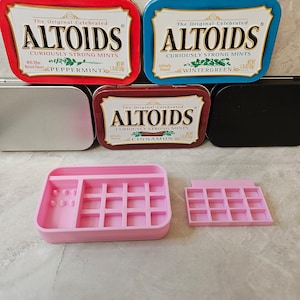 Altoids Tin Insert Organizer Tray, 2 piece, Art Paint Palette (#59)