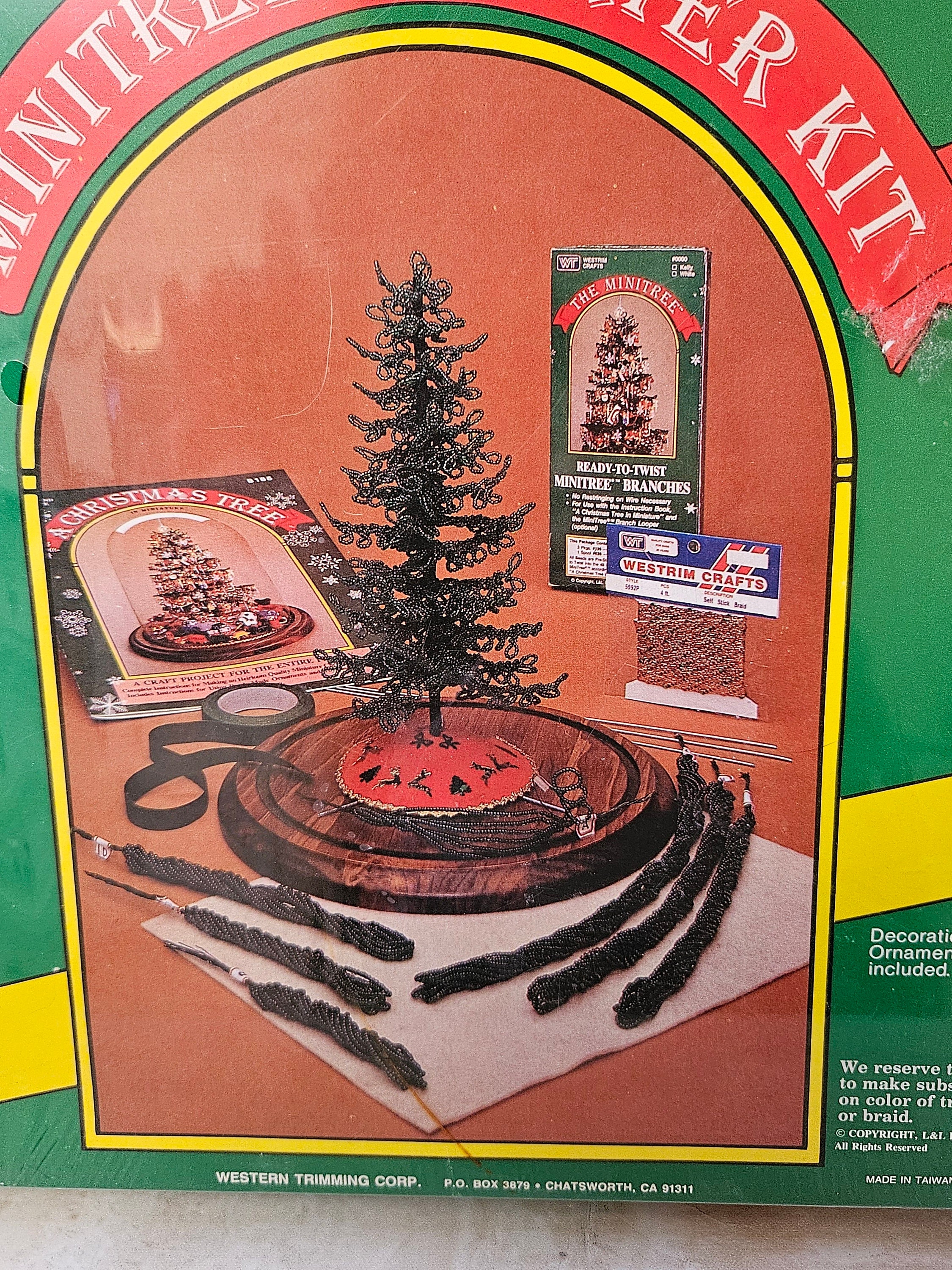 Westrim WHITE Beaded Miniature Christmas Tree Kit 