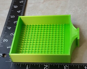 The Lattice Midi - Tall, Gridded Diamond Art Painting Drill tray & Label stopper - 3" x 2 3/4" x 3/4" Silky Lime (#87)