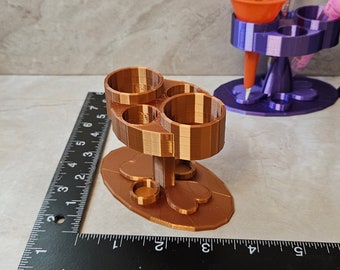 Glue Bottle / Tool Stand for Diamond Art, Rhinestone Blinging, Paper Crafting - Multi Purpose crafting tool stand - Copper Silk