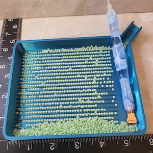 The Colossus - Xtra Large, Deep Lined, Diamond Art Painting Tray - 5 1/2"L x 4 1/2"W x 5/8"H Teal Dream (#34)