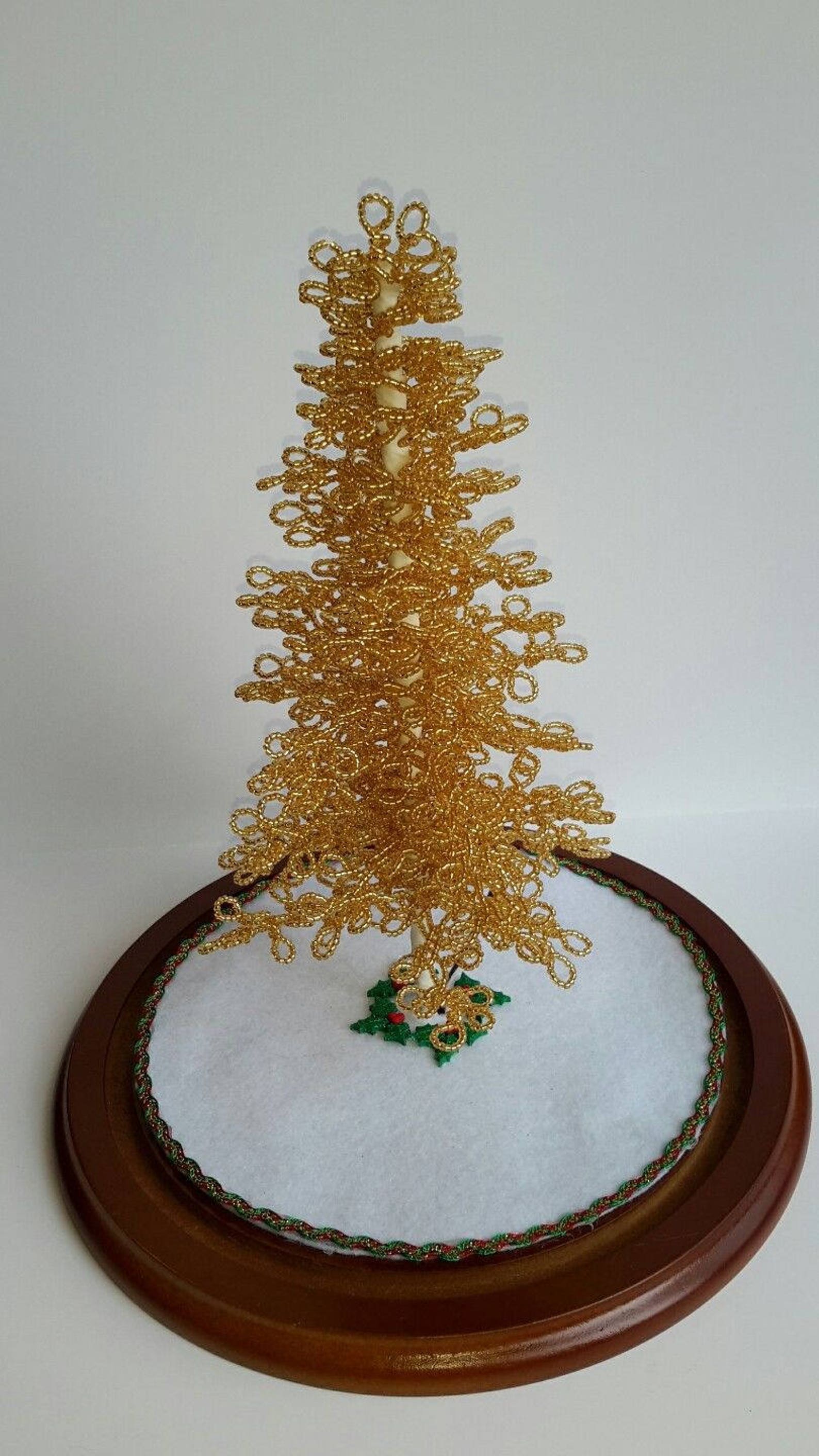 Westrim Beaded Miniature Christmas Tree GOLD Ready to Etsy