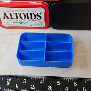 Altoids Tin Insert Organizer Tray, Art, Paint Palette, Survival, Fishing Tackle, Sewing Kit, Trinket, Pill, Hunting, Bead Organizer (#15)