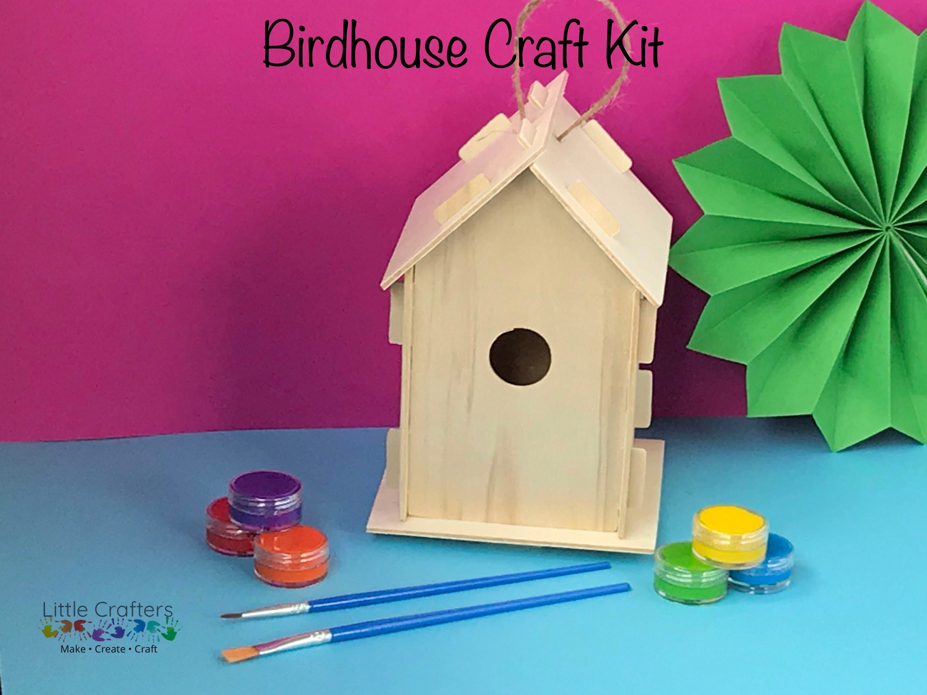 Paint your Own wooden Birdhouse Craft Set Kids Craft Kit Etsy