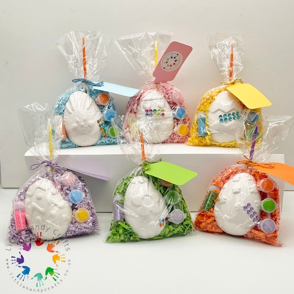 Easter Egg Craft Kit | Personalised Party Bag Favours | Kids Craft Kit | Painting Set Party Pack | Children’s Gift | Party Favours