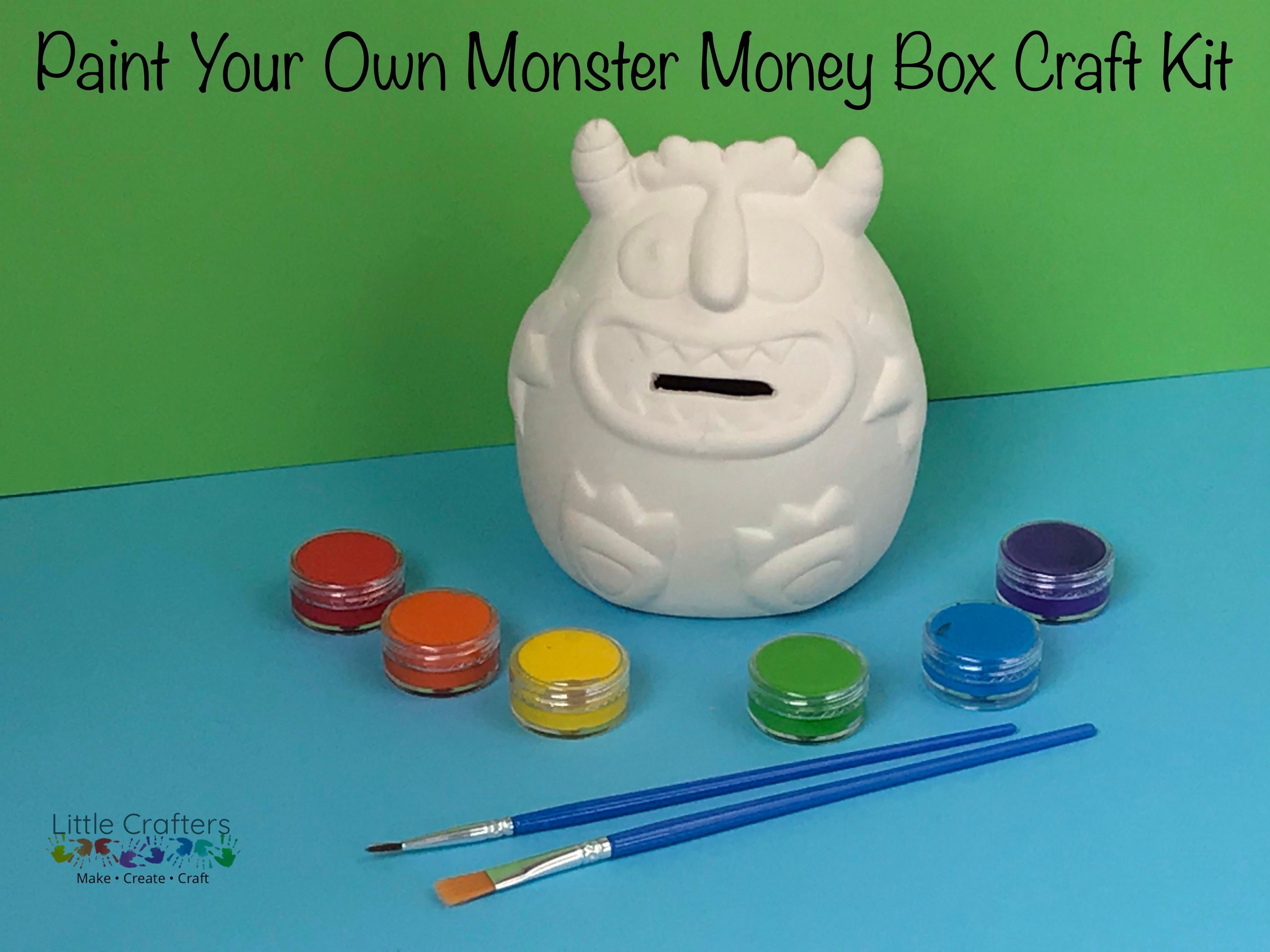 Paint your Own Money Box Ceramic MONSTER Craft Pack Kids Etsy