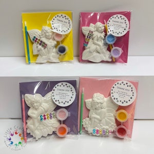 Fairy Party Bags Favours - Mini Magnet Craft Kit Gift -  Personalised Birthday Party Bag Fillers  - Girls Painting Set Party Packs Favour