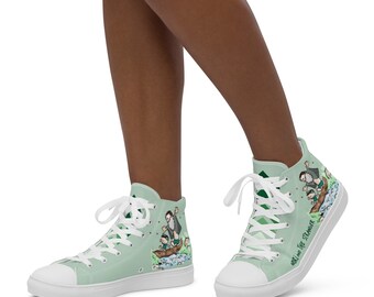 Nori Rings of Power High Top Shoes - Unisex Sneakers - Fantasy Inspired Footwear - Custom Sizes Available