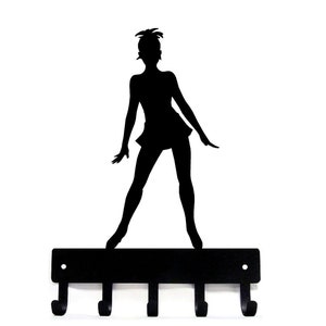 Dance Key Rack Jazz Dancer (sm) Key Rack Hanger - Storage Hooks - Metal - 6 Inches ...