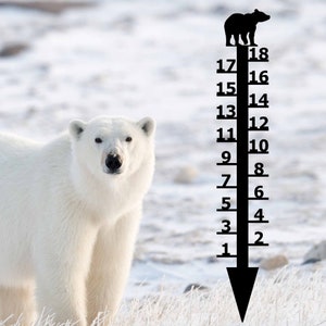 Bear Snow Gauge: Measures up to 18" Snowfall | Made in America