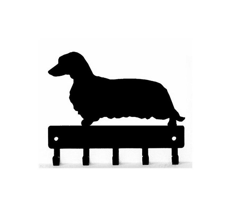 Long Hair Dachshund Dog Metal Key Hanger New Dog Collectables