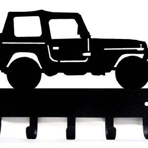 thumbnail image 2 of Jeep Grill Key Rack – Wall Mount – Steel – CJ, YJ, TJ, XJ, JK – Offroad Anonymous 2 of 3