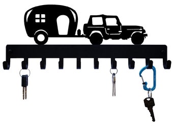Off-Road & Camper Key Rack: 10 Hook SUV Leash Hanger