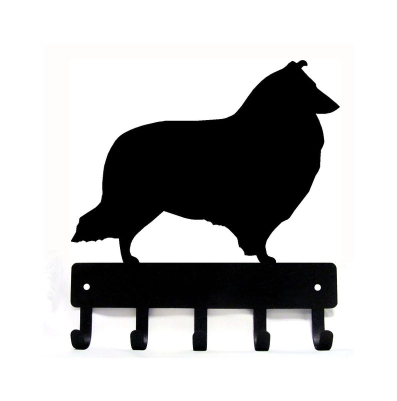 Small 6 inch German Shepherd Sitting Key Rack /& Dog Leash Hanger