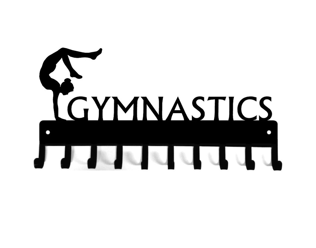 Gymnastics Sport Medal & Ribbon Hanger 10 Hooks Gifts/ Etsy