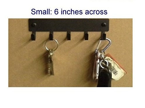 Metal SM 6" wide BOXER DOG Dog Leash hanger Key Rack holder 5 hooks Made USA 