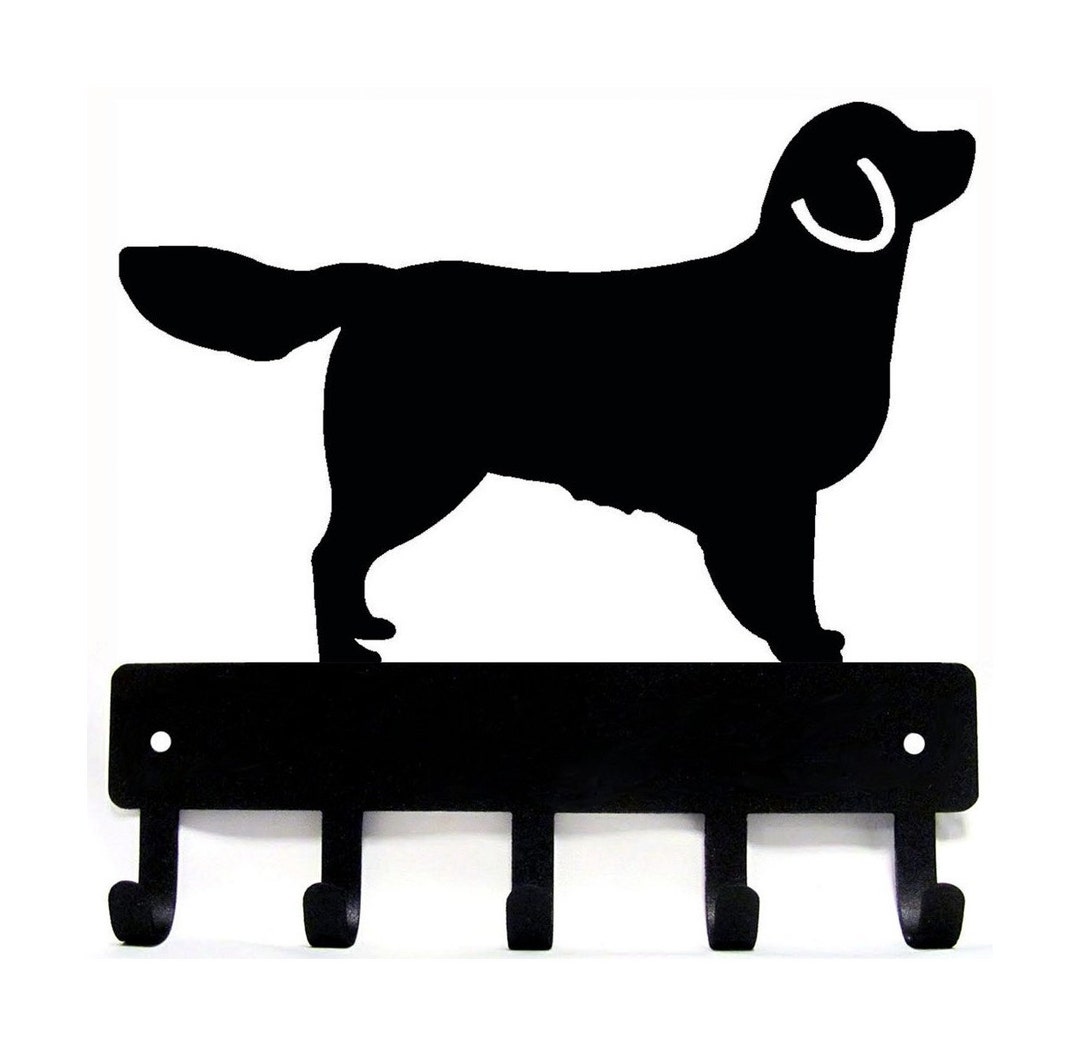 Dachshund Key Rack & Leash Hanger - Large 9 Inch Wide, Made In USA, 5 Hooks For Keys & Leashes