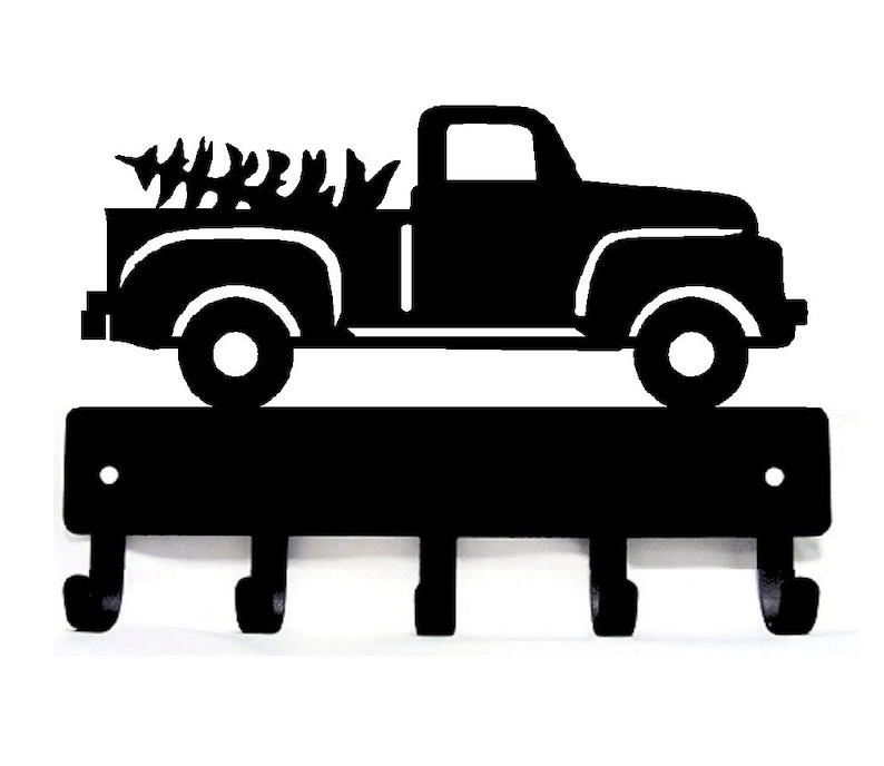 The Metal Peddler Pickup Truck & Tree Key Rack