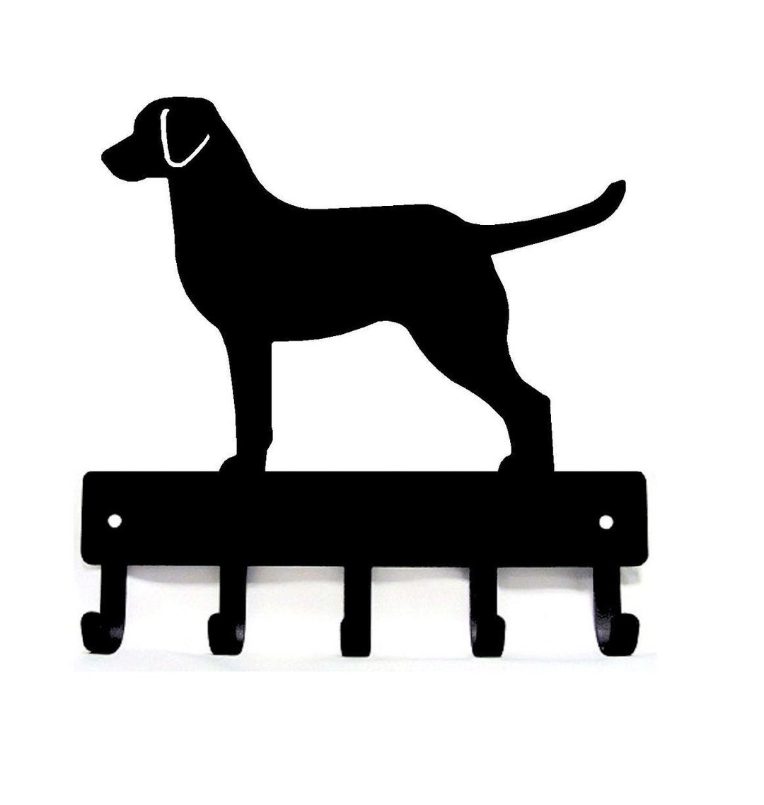 Chesapeake Bay Retriever/ear Cut Out lg Dog Key Rack Hanger/ Leash