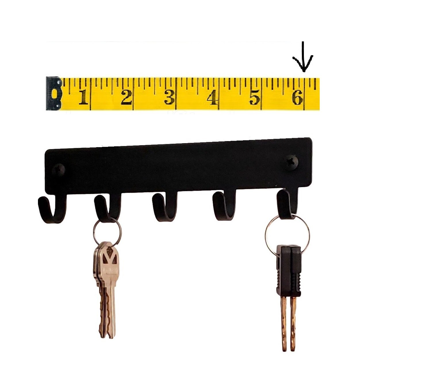 Caduceus Staff Hermes Medic (SM) Key Rack Hooks - 6 Inch Wide - Made in ...