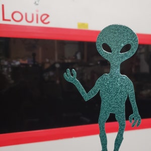 Alien Yard & Garden Stake - Metal Art - Made in the USA