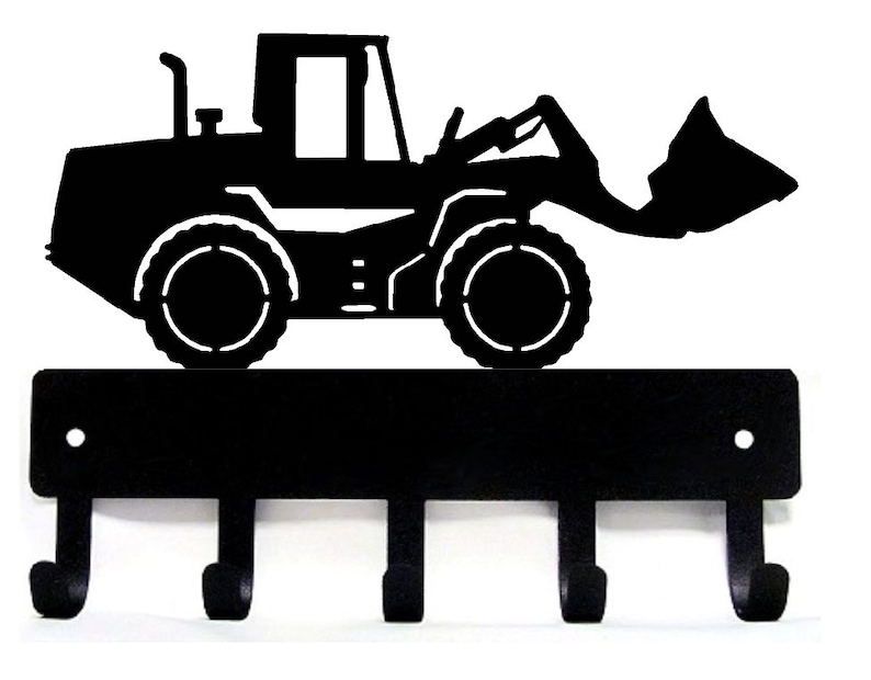 Front End Loader Key Rack/ Hooks 9 Inch Wide Made in the Etsy