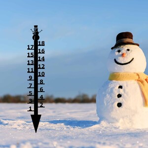 Snowman Snow Gauge: Measures up to 18&quot; Snowfall | Made in America