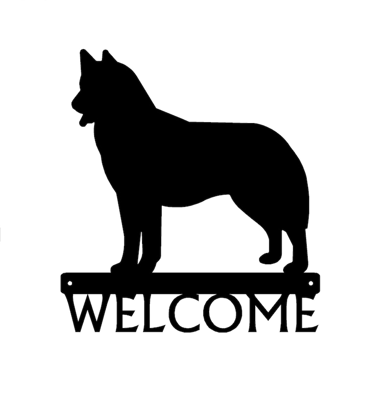 The Metal Peddler Husky Dog Welcome Sign - Thumbnail 3