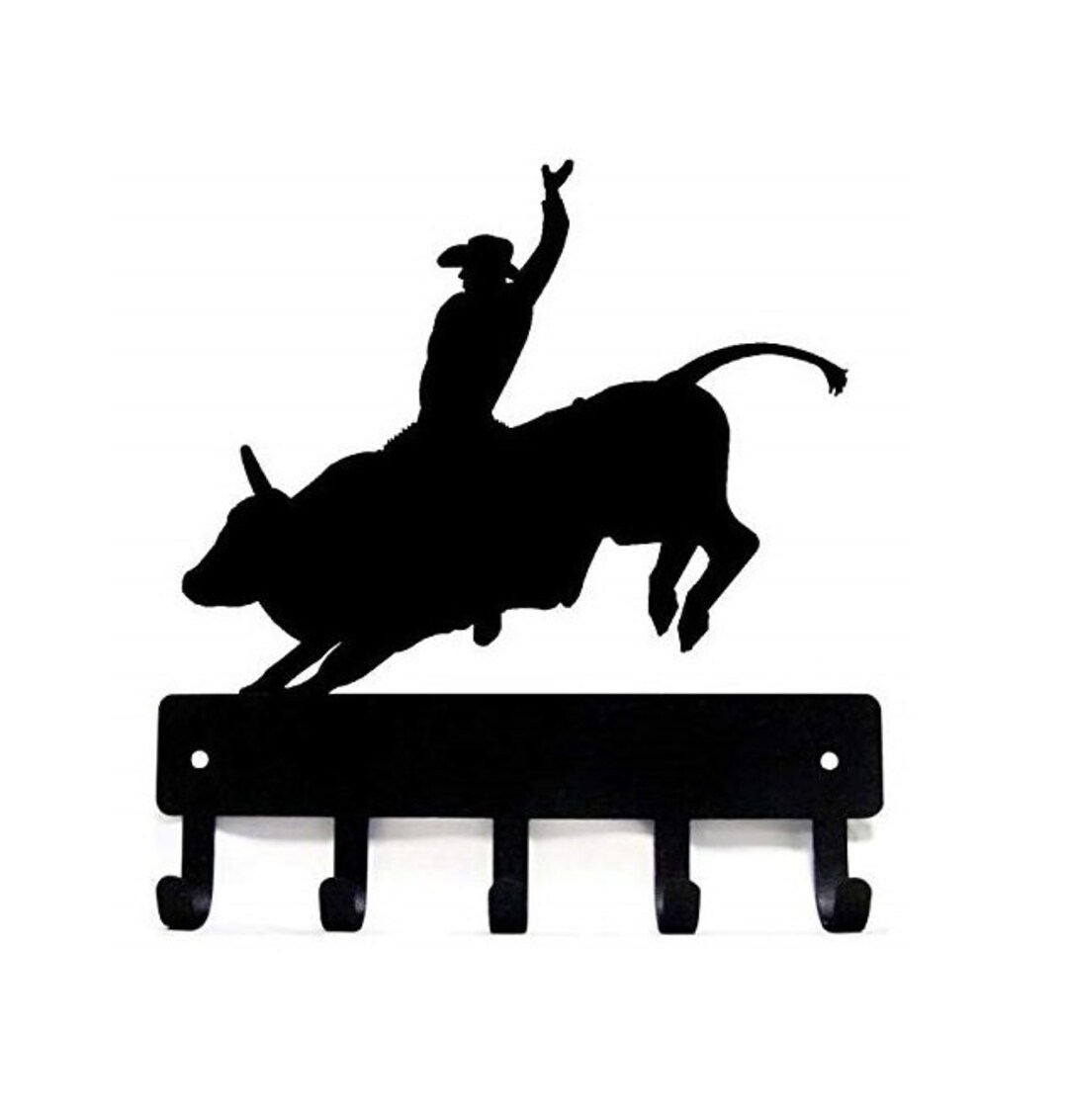 Rodeo Racks Bull Rider Key Rack: Western Cowboy Rodeo Leash Hanger, 6-inch Wide - Etsy