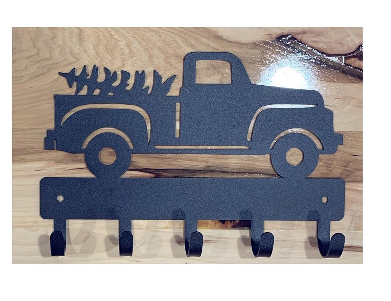 The Metal Peddler Pickup Truck & Tree Key Rack - Thumbnail 3