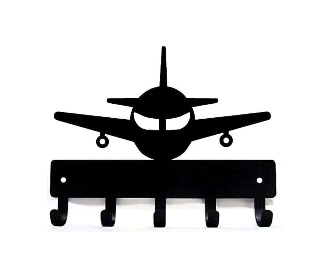 Airplane Key Rack/ Hanger With 5 Hooks - 9 Inch Wide - Made in USA - Etsy