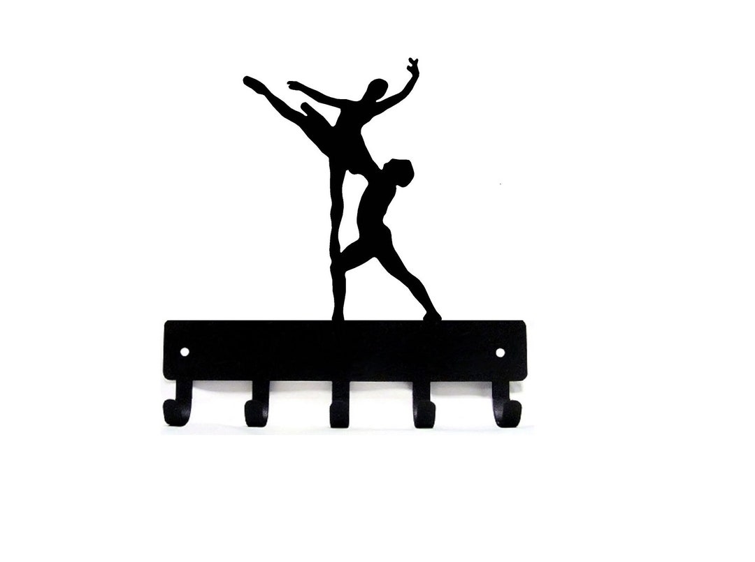 Dance Key Rack Ballerina Ballet Couple (sm) Key Rack Hanger - Storage Hooks - Metal ...