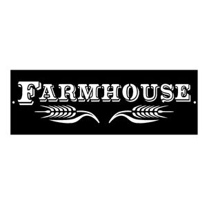 Farmhouse Metal Sign Home décor - Black - Made in The USA