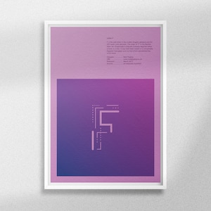 Impressão A4 'Letra F'