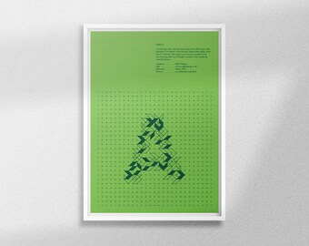 A4 'Letter A' print