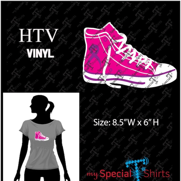 High Top Sneaker Male & Female Set and Awareness Ribbon, SVG Instant Download Vector Design,  Digital Download (svg, dxf .eps) Cut file HTV