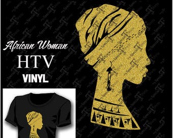 African Women Instant Download Vector Design Afro Girl Heritage Digital Svg Dxf Eps Vinyl Transfer HTV Cut File