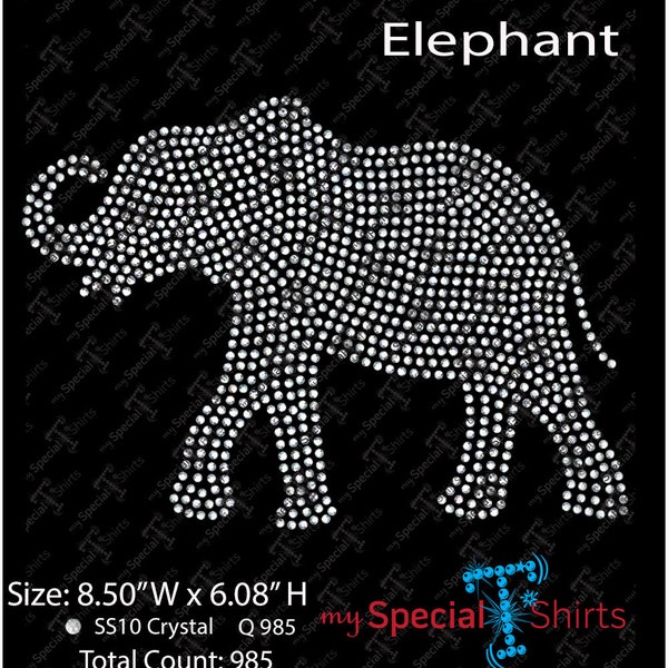 White Elephant Instant Download, SVG Digital file  (svg, dxf .eps) Rhinestone Transfer cut file