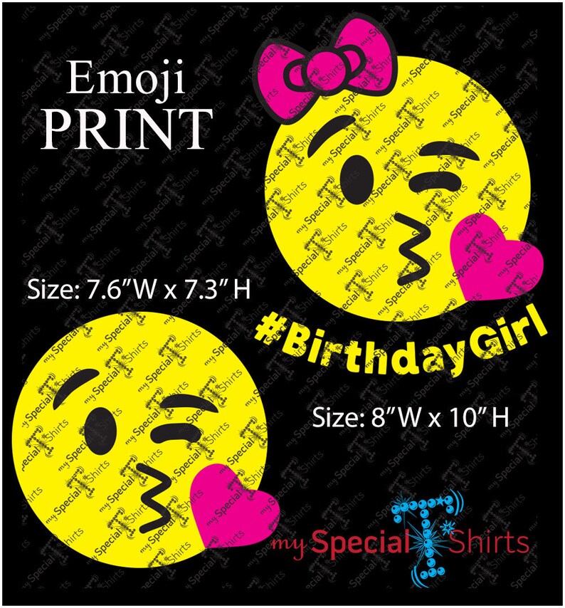 Download Birthday Girl Emoji Svg Happy Emoji Kiss Print File Instant Etsy