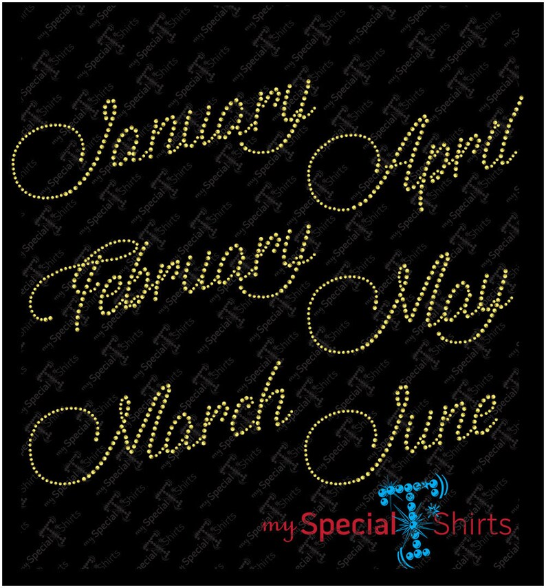 Download Birthday Slay with All Months SVG Rhinestone Design Instant | Etsy