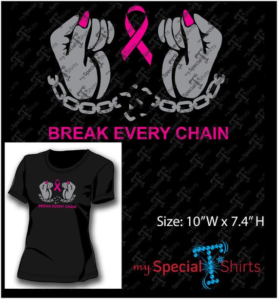 Break Every Chain Hands and Awareness Ribbon SVG Scripture Etsy