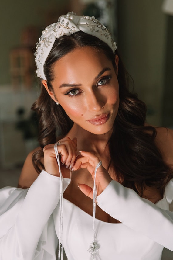 Bridal headband Wedding headband Turban 