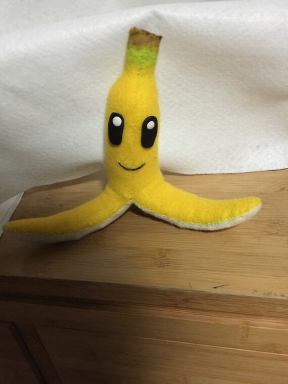 mario kart banana peel plush