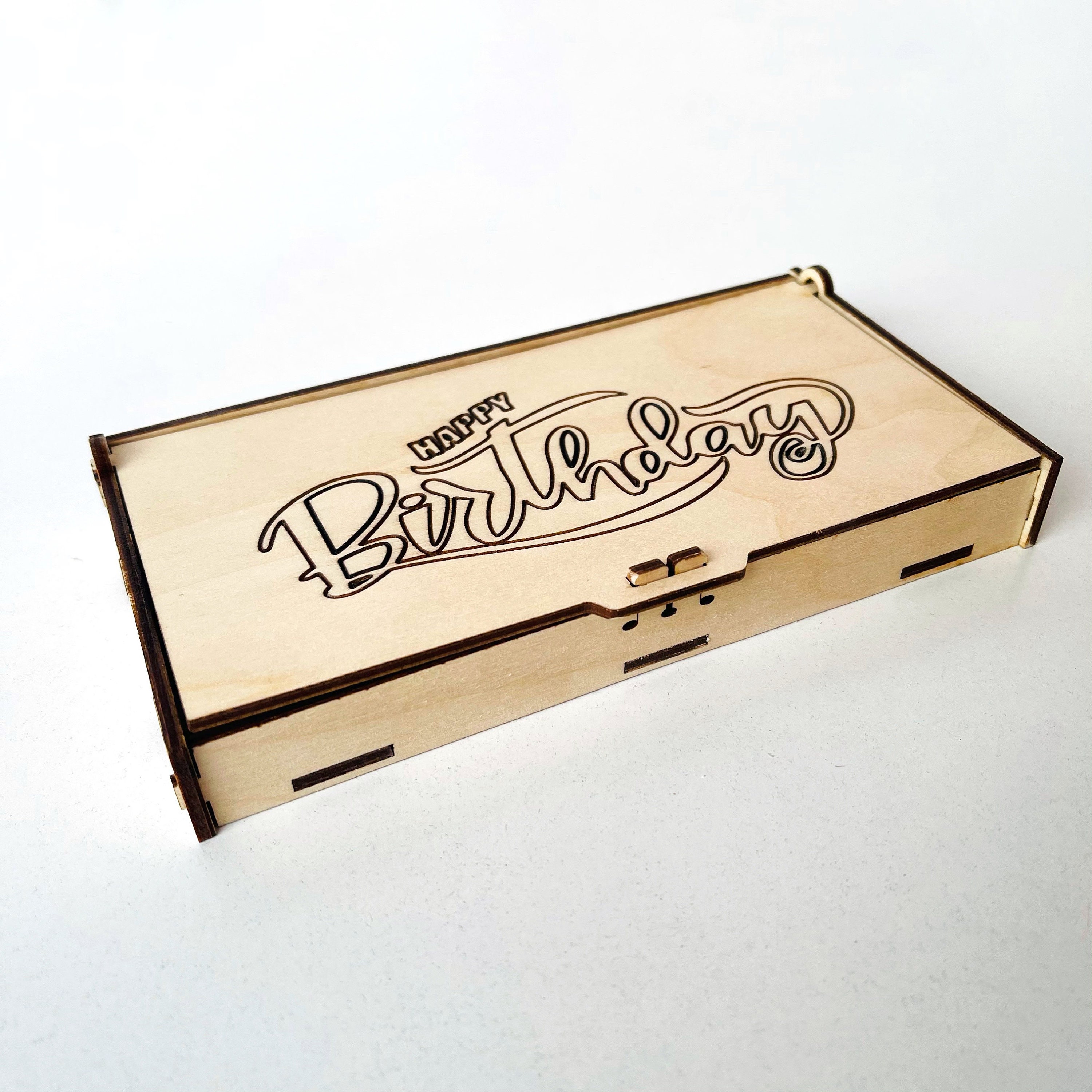Personalised Wooden Money Gift Box. Gift Box for Cash. Money Gift
