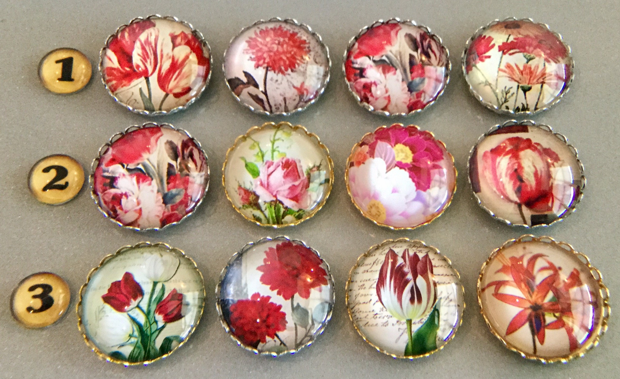 Flower Floral Refrigerator Fridge Etsy