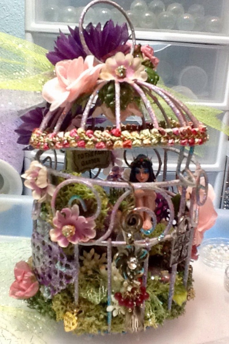 FAIRY HOUSE Birdcage Fairy Habitat Fairy Collectible Etsy