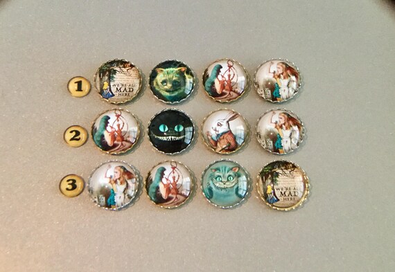Locker Magnet. Alice in Wonderland 2/" X 3/" Fridge