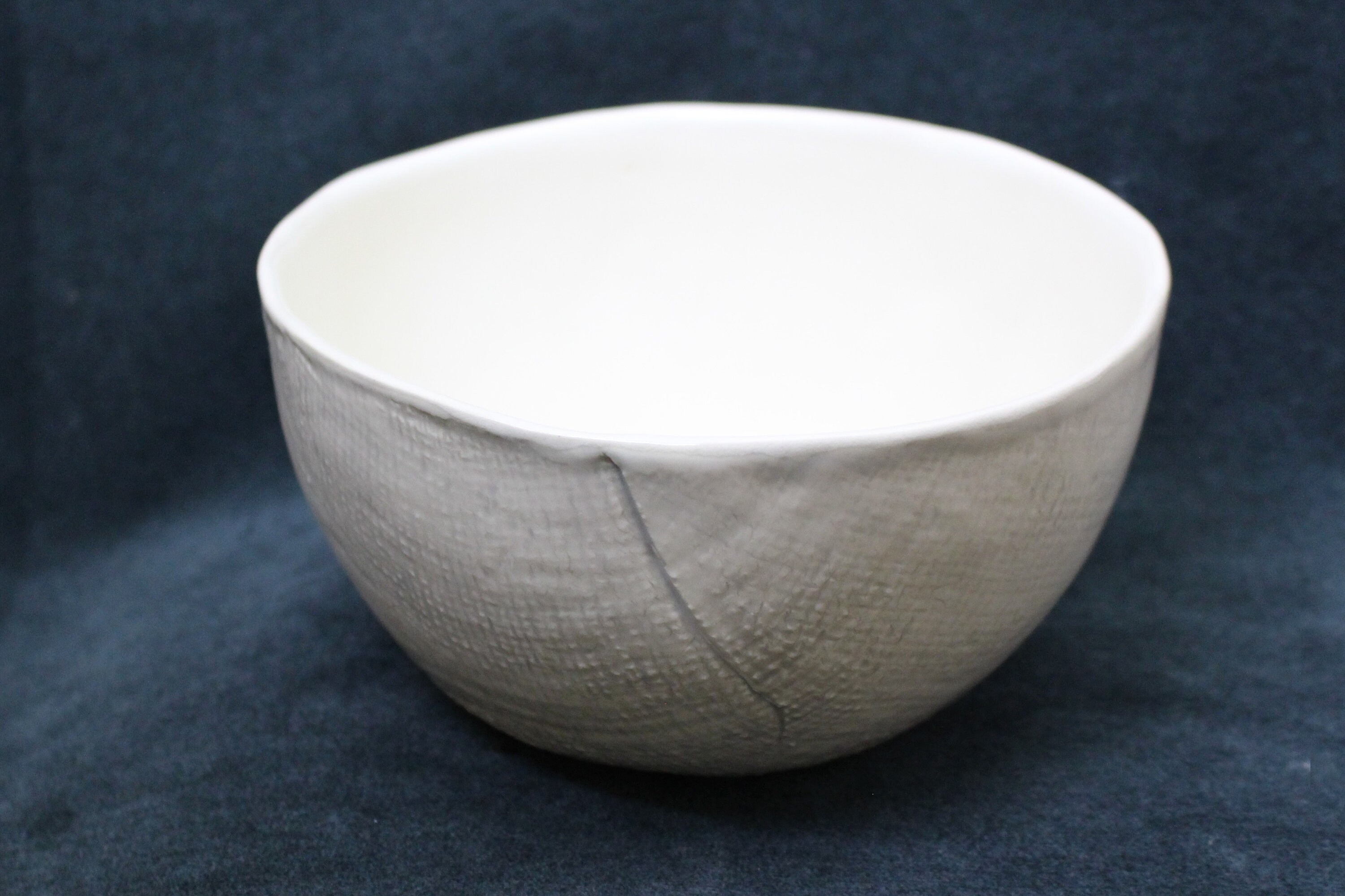 Ceramic Hand Built Textured Bowl Etsy